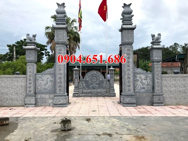 Báo giá mẫu cổng đẹp làm bằng đá khối tự nhiên