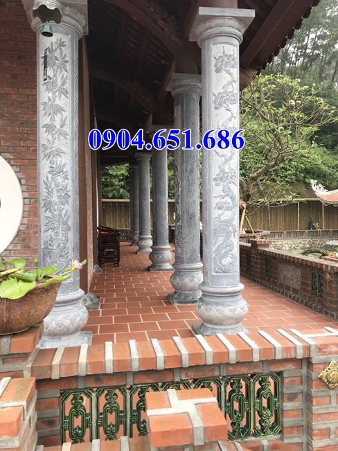 Cột tròn đẹp đá xanh Ninh Bình tại Đà Nẵng và các tỉnh Miền Trung
