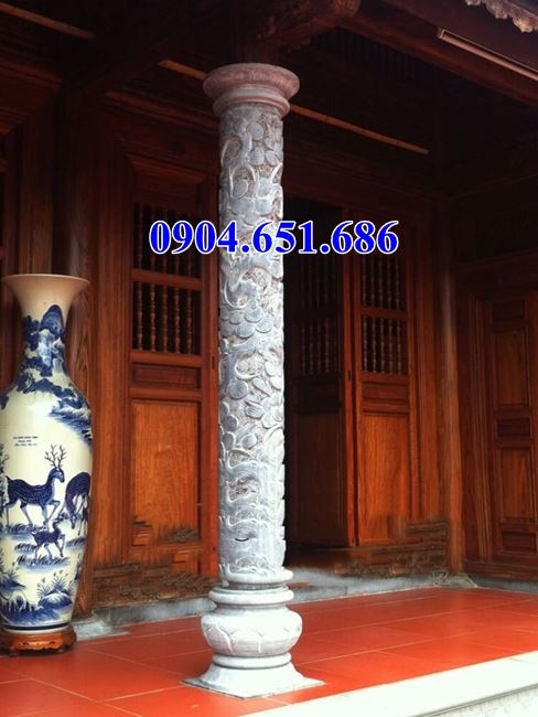 Mẫu cột tròn đá xanh đẹp bán tại Điện Biên và các tỉnh Tây Bắc