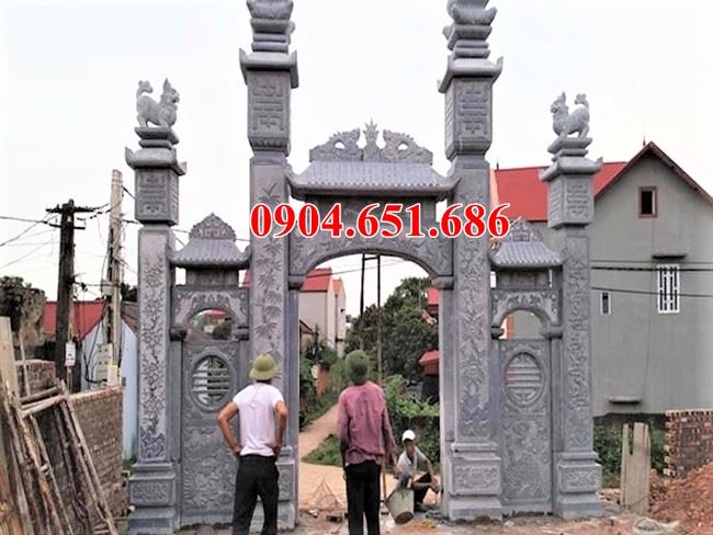Địa chỉ thiết kế thi công làm cổng đình, chùa, nhà thờ, nhà từ đường, nhà thờ tổ