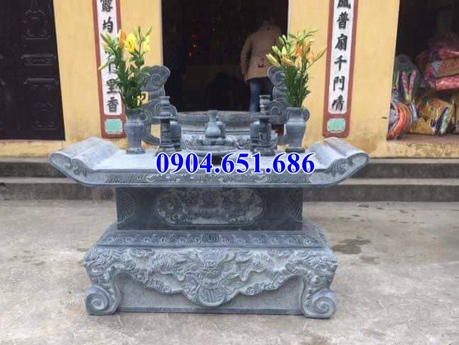Mẫu bàn lễ đá nhà thờ họ thiết kế chuẩn phong thủy