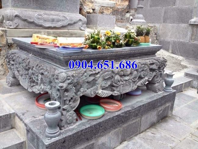 Mẫu bàn thờ đá đình chùa hoa văn tinh xảo