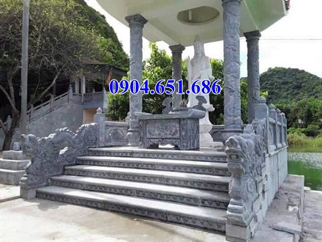 Mẫu rồng đá bậc thềm hoa văn tinh xảo