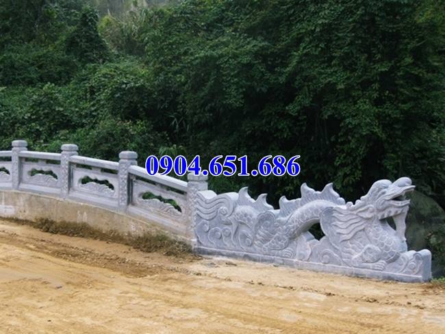 Mẫu rồng lan can cầu đá khối tự nhiên