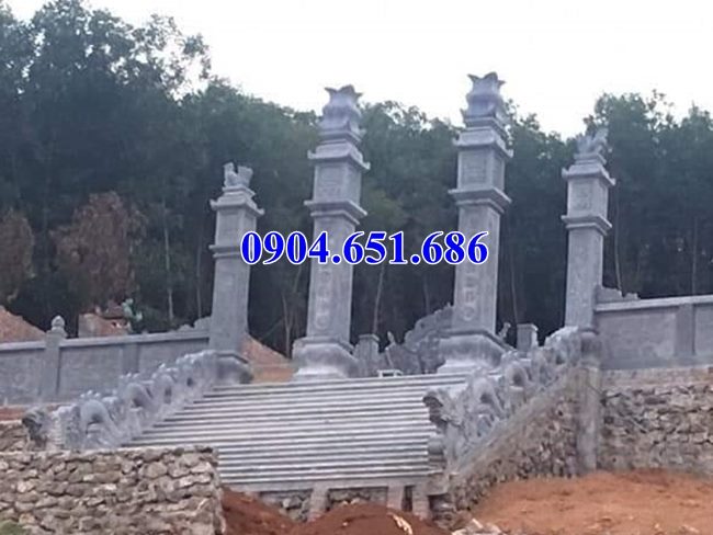Rồng đá bậc thềm lan can lăng mộ đẹp