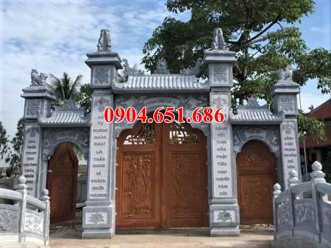 Mẫu cổng nhà thờ họ bằng đá tại Hà Tĩnh