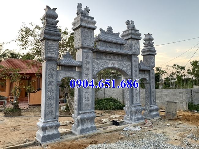 Địa chỉ xây cổng nhà thờ họ, cổng tam quan nhà thờ họ bằng đá tự nhiên tại Hà Tĩnh