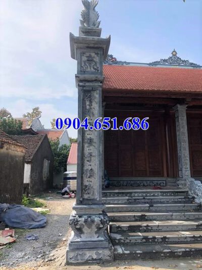 5 Mẫu cột đồng trụ nhà từ đường bằng đá đẹp bán tại Hà Nội - Cột đá đẹp