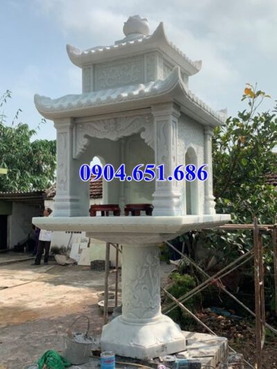 Mẫu cây hương đá trắng bán tại Hà Nội 05 – Bàn thờ thiên ngoài trời