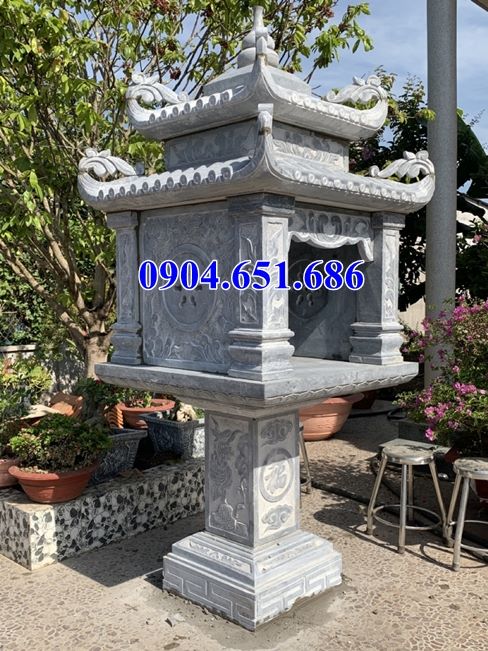 Mẫu cây hương đá đẹp bán tại Hà Nội 02 – Bàn thờ thiên ngoài trời