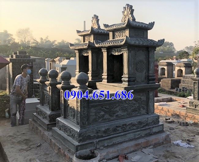 Bán mộ đôi đá xanh rêu Thanh Hóa tại các tỉnh Miền Tây