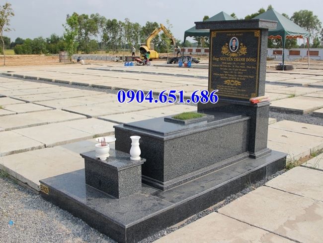 Mộ đá hoa cương tại Quảng Ninh – Bán mẫu mộ đá granite kim sa đẹp