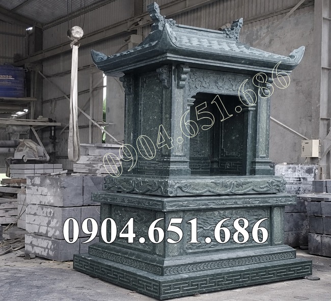 Mẫu am miếu thờ đá xanh rêu đẹp để tro cốt, thờ thần linh bán tại Long An - Am thờ đá đẹp tại Long An