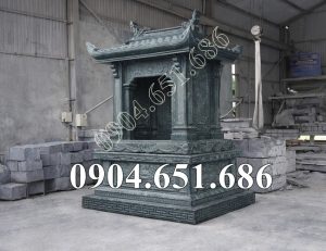 Mẫu am thờ thần linh ngoài trời đá xanh rêu đẹp bán tại Hà Nội - Miếu thờ đá tại Hà Nội