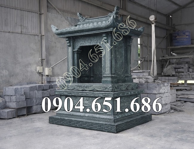 Mẫu am thờ thần linh ngoài trời đá xanh rêu đẹp bán tại Hà Nội - Miếu thờ đá tại Hà Nội