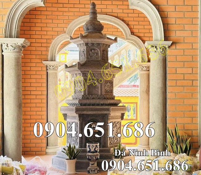 Mẫu bảo tháp đá phật giáo đẹp bán tại Long An - Bảo tháp để tro cốt tại Long An
