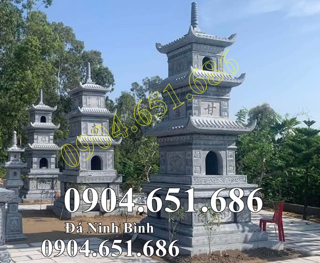 Mẫu mộ tháp phật giáo đẹp bán tại Long An – Mộ bảo tháp đá tại Long An