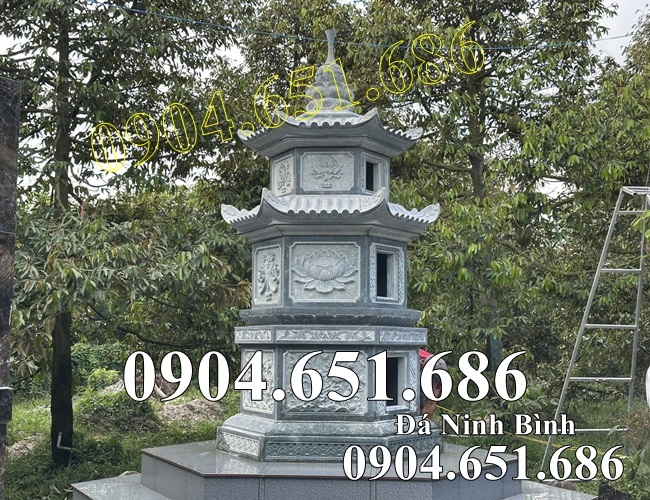 Mẫu tháp đá đẹp bán tại Long An - Tháp mộ để tro cốt, hài cốt tại Long An