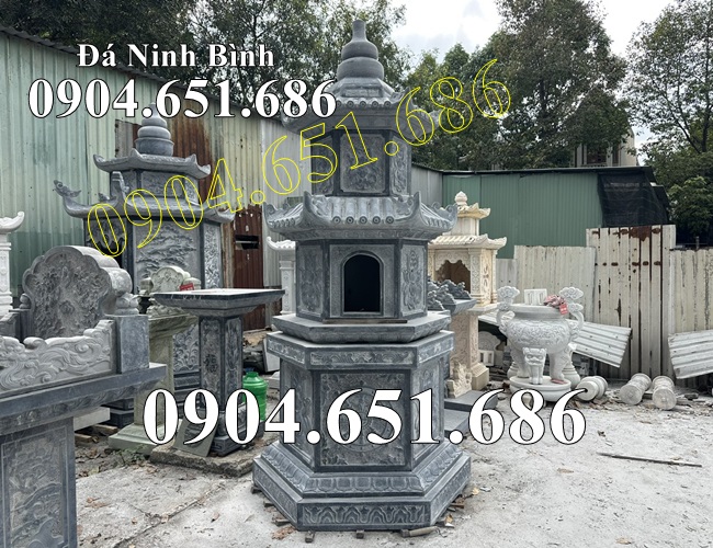 Mẫu tháp đá đẹp bán tại Tiền Giang 63TG – Tháp để tro cốt, hài cốt tại Tiền Giang