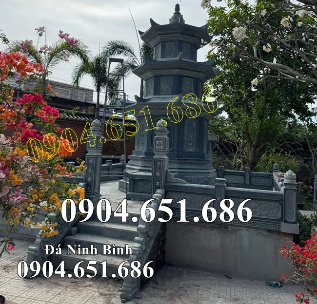 Mẫu tháp đá phật giáo đẹp bán tại Long An - Tháp để tro cốt tại Long An