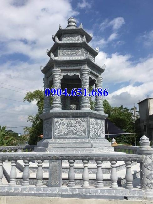 Mẫu mộ tháp đá xây để tro cốt đẹp tại Sài Gòn