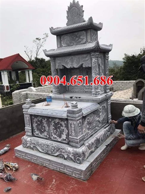 Mẫu mộ đá đôi Bình Thuận đẹp