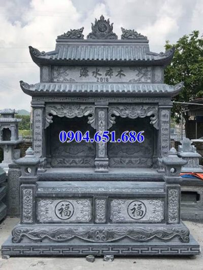 Mẫu mộ đá đôi gia đình bán tại Tiền Giang – Mộ đá Ninh Bình