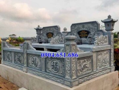 Mẫu mộ đá đôi gia đình bán tại Trà Vinh – Mộ đá Ninh Bình