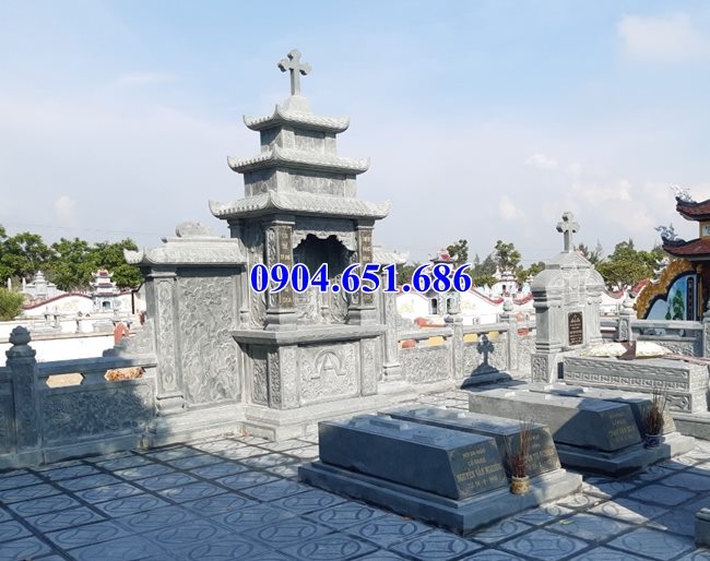 Mẫu lăng mộ đá công giáo bán tại Hà Nội 13 – Lăng mộ đạo
