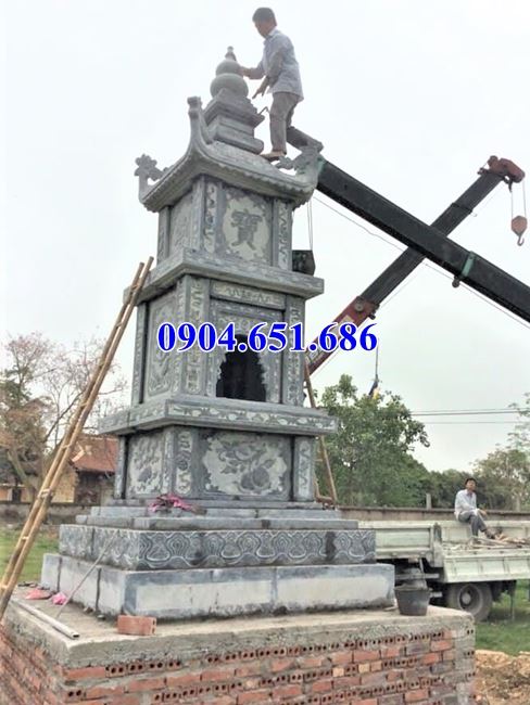 Mẫu bảo tháp đá bán tại Bình Phước – Mộ đá tháp phật giáo để tro cốt