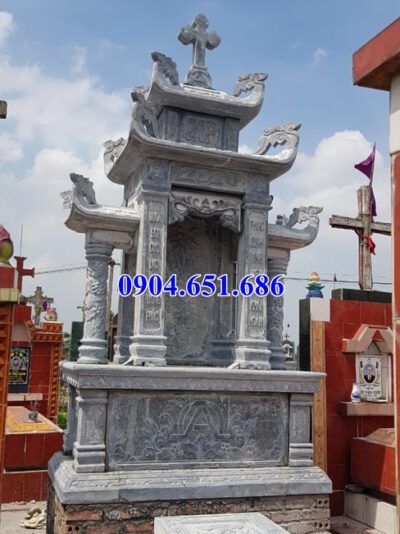 Mẫu lăng mộ đá công giáo bán tại Cao Bằng 06 – Lăng mộ đạo