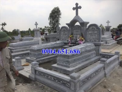Mẫu lăng mộ đá công giáo bán tại Hà Giang 06 – Lăng mộ đạo