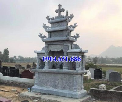 Mẫu lăng mộ đá công giáo bán tại Hòa Bình 07 – Lăng mộ đạo