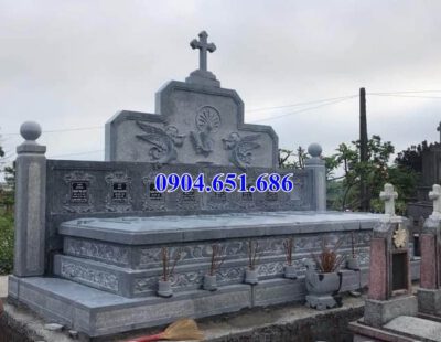 Mẫu lăng mộ đá công giáo bán tại Hải Dương 07 – Lăng mộ đạo