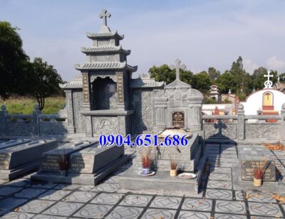 Mẫu lăng mộ đá công giáo bán tại Hải Phòng 07 – Lăng mộ đạo