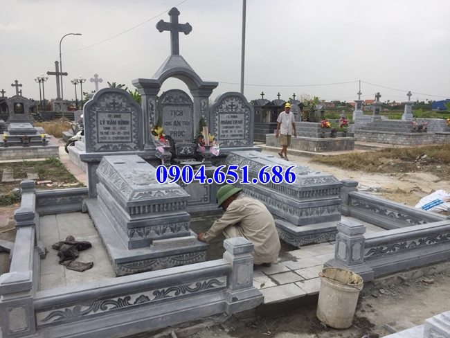 Mẫu lăng mộ đá công giáo bán tại Phú Thọ 07 – Lăng mộ đạo