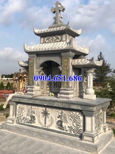 Mẫu lăng mộ đá công giáo bán tại Sơn La 06 – Lăng mộ đạo