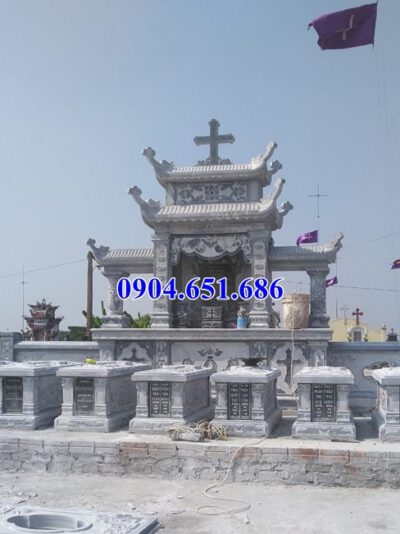 Mẫu lăng mộ đá công giáo bán tại Thái Nguyên 07 – Lăng mộ đạo
