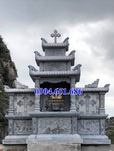 Mẫu lăng mộ đá công giáo bán tại Tuyên Quang 06 – Lăng mộ đạo