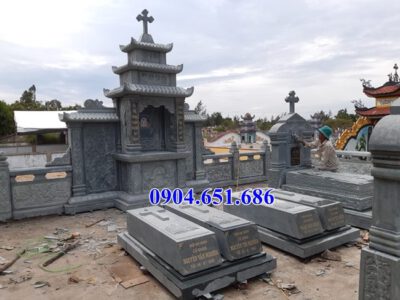 Mẫu lăng mộ đá công giáo bán tại Vĩnh Phúc 07  – Lăng mộ đạo