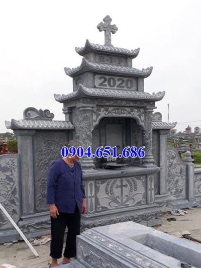 Mẫu lăng mộ đá công giáo bán tại Yên Bái 06 – Lăng mộ đạo