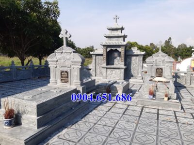 Mẫu lăng mộ đá công giáo bán tại Điện Biên 06 – Lăng mộ đạo