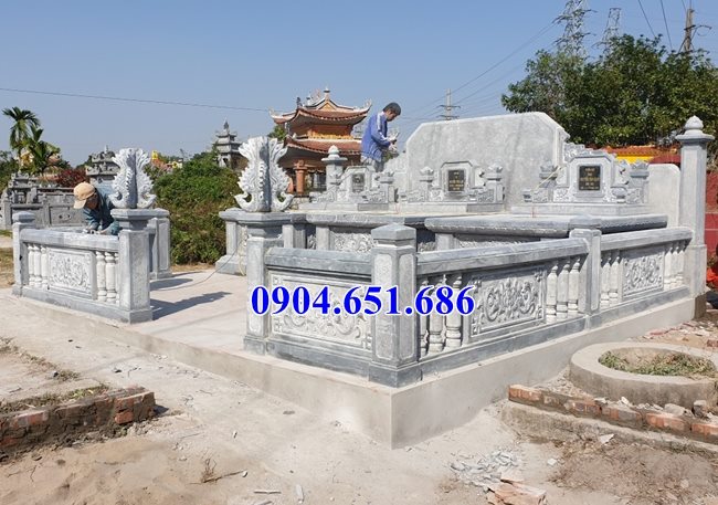 Mẫu lăng mộ đá gia đình bán tại Bình Phước 02 – Khu lăng mộ gia đình