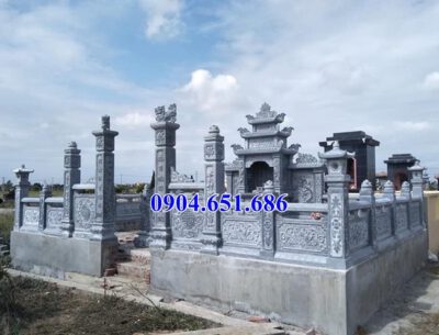 Mẫu lăng mộ đá gia đình bán tại Bắc Ninh 05 – Khu lăng mộ đá đẹp