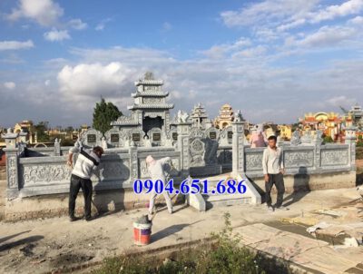 Mẫu lăng mộ đá gia đình bán tại Sơn La 04 – Khu lăng mộ đá gia đình