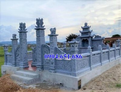 Mẫu lăng mộ đá gia đình bán tại Thái Bình 05 – Khu lăng mộ đá đẹp