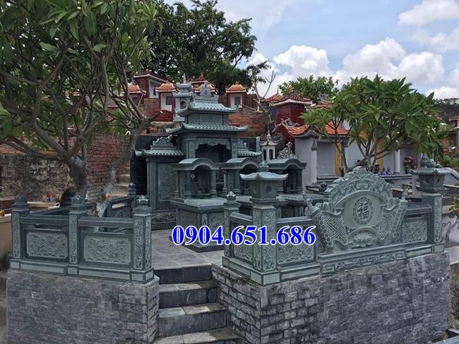 Mẫu lăng mộ đá gia đình bán tại Đồng Nai 02 – Khu lăng mộ gia đình
