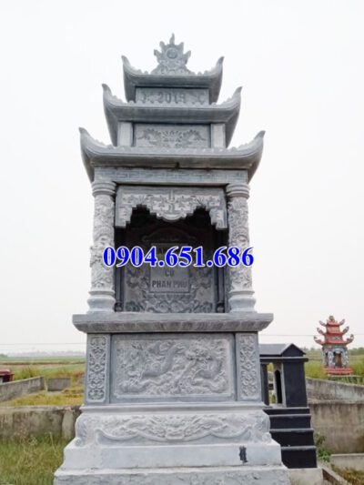 Mẫu lăng mộ đá khối tự nhiên bán tại Hà Giang 02 – Am thờ đá lăng mộ