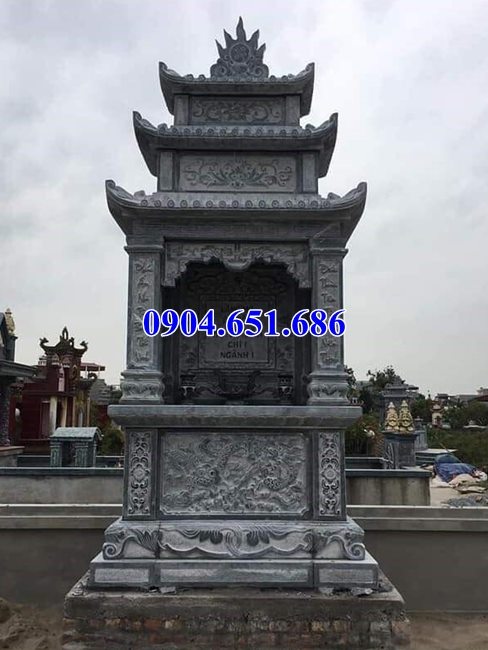 Mẫu lăng mộ đá khối tự nhiên bán tại Sài Gòn 06 – Lăng mộ đá để tro cốt