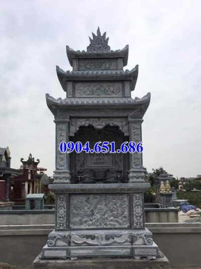 Mẫu lăng mộ đá xanh Thanh Hóa bán tại Bắc Giang 04 – Lăng thờ đá